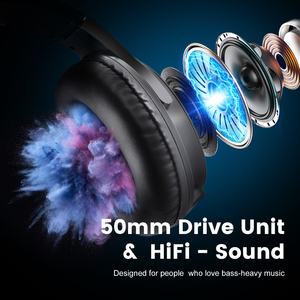Oneodio Surveillance Studio HIFI <span class=keywords><strong>Casque</strong></span> Sur Oreille <span class=keywords><strong>Filaire</strong></span> <span class=keywords><strong>Casque</strong></span> Professionnel Studio DJ <span class=keywords><strong>Casque</strong></span> pour Mixage Enregistrement - Product Image 2