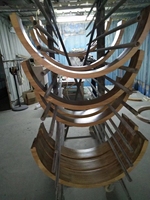 Chine Usine Vente Directe De Haute Qualité En Forme D'arc Chêne En Bois Massif Maison Portes Intérieures pour La Construction De Maisons