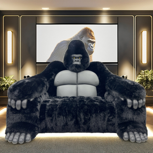 Sofá Personalizado Esponjoso <span class=keywords><strong>Godzilla</strong></span> Nuevo Diseño Para Sala De Estar Interior Conjunto Chesterfield Reclinable Para Lobby De Hotel Villa Cama Con Forma De <span class=keywords><strong>Gorila</strong></span> De Cuero - Product Image 1