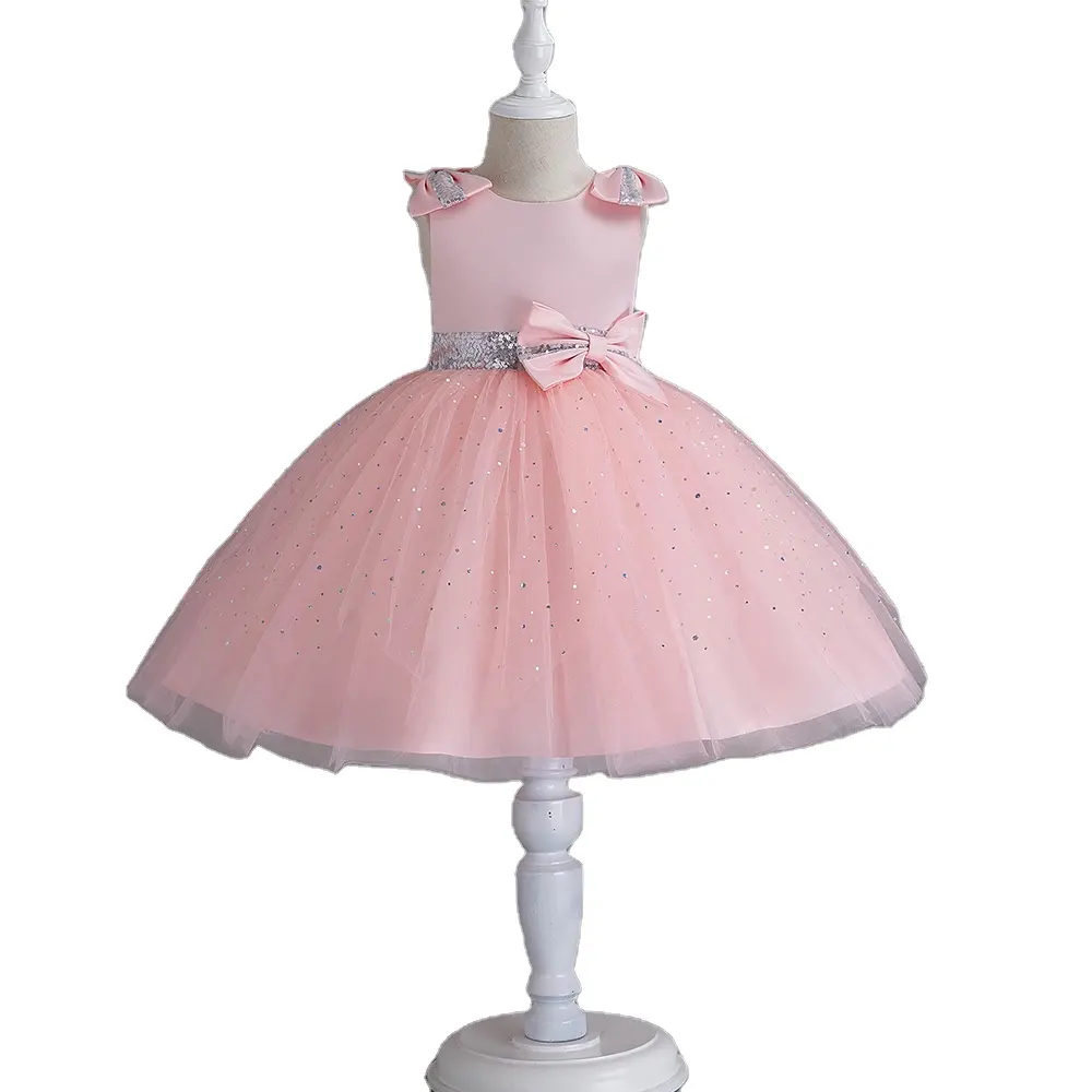 child bridesmaid princess costumes ladies gown flower girl dresses wedding kids baby dress