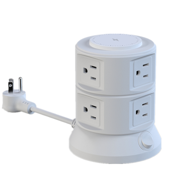 Magnetic Wireless Charging 2025 New Arrivals 11 in 1 Power Strip Tower for iPhone Series 15W Fast Wireless Charger for Samsung