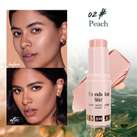 Fond de Teint Matifiant Populaire Contrôle du Sébum, Correcteur Liquide Illuminateur et Contouring