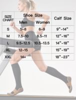 Chaussettes de compression infusées au cuivre 20-30 mmHg pour hommes et femmes, soutien gradué, circulation, sport, voyage, infirmières