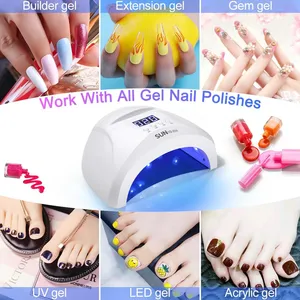 48W UV LED Nail Lamp Professional Automatic <b>Sensor</b> LCD Display Fast Drying Gel Curing <b>Light</b> Box for Salon Manicure Nail Dryer - Product Image 6