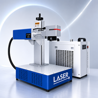 Machine de marquage laser UV LightBurn EZCAD 3W/5W haute précision pour marquage à froid du plastique, du verre, des circuits imprimés, facile à utiliser, DXF, sans brûlure