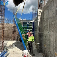 Système de coffrage en aluminium réutilisable pour murs, dalles et colonnes en béton pour la construction de bâtiments de grande hauteur