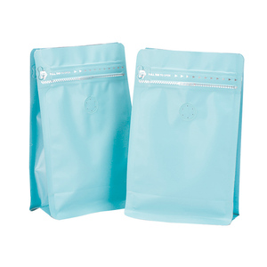 Bolsas de Café con Fondo Plano, MOQ Bajo, 250g, 12oz, 1kg, Bolsas de Embalaje de Plástico y Papel de Aluminio para Envasado de Granos de Café - Product Image 1