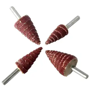 Tapered Cone Grinding Head sand cloth Flap Wheels Polishing Sanding Tools for Drill Accessories Shank