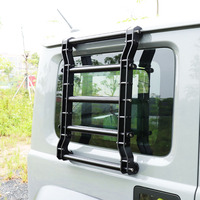 Échelle latérale modifiée pour Suzuki Jimny 2019-2022, JB74 JB64 JB74W, fenêtre arrière, cadre supérieur de voiture, accessoires d'échelle d'escalade