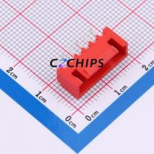 WAFER-HA2.54-6PZZ-R62 Wire-to-Board Pin Header Through hole Component (THT),P=2.54mm Connector 1x6P 2.5mm Through Hole XHB - Product Image 1