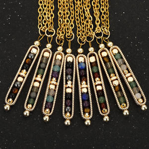 Collar de Joyería de Moda para Mujer, Collar con Colgante de Acero Inoxidable, Estilo Cristal de Perfume - Product Image 1