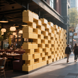 COBLOCKS, decoración creativa personalizada de muebles, resistente al agua y a la humedad, bloque de construcción gigante, pared de partición de esqueleto - Product Image 2