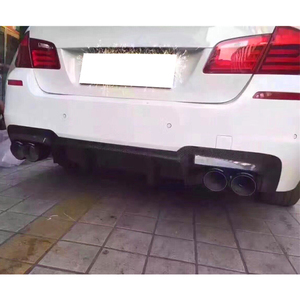 Nouveau kit carrosserie en fibre de carbone pour pare-chocs avant/arrière avec feux antibrouillard, compatible BMW Série 5 F10/F18 (2010-2017), fixation par boulons - Product Image 5