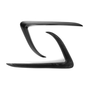 แผ่นตัดหมอกไฟเบอร์คาร์บอนไฟเบอร์แบบแห้ง,ตัวหุ้มป้องกันการตัดขวางด้านหน้าสไตล์ V สำหรับ <span class=keywords><strong>Tesla</strong></span> <span class=keywords><strong>Model</strong></span> <span class=keywords><strong>3</strong></span> Bumper Canards - Product Image 5