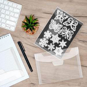 Sac de rangement pour tampons et matrices réutilisables AAGU et feuilles magnétiques en caoutchouc, ensemble de sacs de rangement pour matrices de découpe - Product Image 6