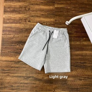 Shorts de sport en molleton tricoté personnalisés pour hommes, avec cordon de serrage, pour le fitness et le basketball, vente en gros - Product Image 1