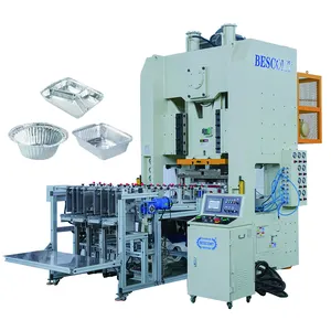Venta caliente Gantry Farme Máquina para fabricar contenedores de papel de aluminio Contenedor de comida rápida Línea de prensa de perforación de China