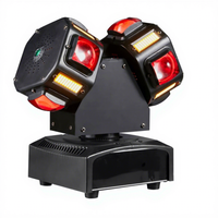 Projecteur LED à double tête DMX512 8*10W 4-en-1 avec laser doré et RG pour DJ/Scène Disco, idéal pour les soirées