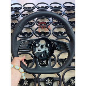 Volant à fond plat en carbone sec style R8 pour Audi A3 A4 A5 A6 S3 S4 RS3 RS5 Q5 TT - Volant de <span class=keywords><strong>performance</strong></span> pour retrofit - Product Image 4