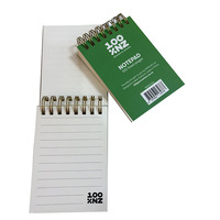 Bloc-notes miniature imprimé sur papier A5 avec reliure métallique, design personnalisé