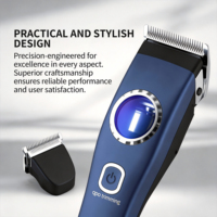 Tondeuses à cheveux professionnelles sans fil, machine à aiguiser les lames de coupe, tondeuse électrique dorée à batterie en acier inoxydable