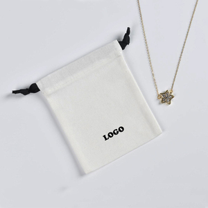 Bolsitas de Tela de Algodón Blancas, Pequeñas, Lindas y Económicas, con Cordón, para Empacar Joyería - Product Image 3