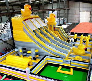 Gigante Adventure CHIKUN CK 931 Inflable Bouncer Playground Fun City <span class=keywords><strong>Obstacle</strong></span> <span class=keywords><strong>Course</strong></span> Juegos de entretenimiento Trampoline Park Fácil configuración - Product Image 3