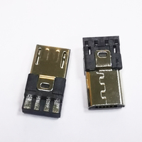 Conector Micro USB V8 para Android, Conector USB Tipo C, Terminal Macho, Puerto V8, Conector Micro USB para Carga