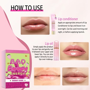 Brillo Labial de Larga Duración con Aroma a Frutas, Set de 2 Piezas de Aceite Labial Vegano, Mascarilla Labial Hidratante Mineral a Prueba de Agua - Product Image 4