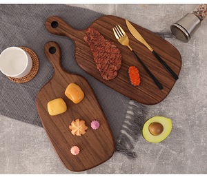 Planche à découper en bois massif de noyer noir d'Amérique du Nord Petite planche à découper domestique japonaise pour plateau de service à pain aux fruits - Product Image 3