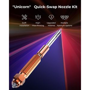 Kit de Boquillas de Cambio Rápido Creality Unicorn, 0.4mm 0.6mm 0.8mm, Aleación de Cobre, Accesorio para Impresora 3D - Product Image 2