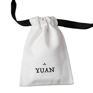Sac de voyage en toile de coton blanc de haute qualité en gros, sac cadeau personnalisé avec cordon de serrage - Product Image 1