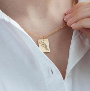 Collier personnalisé gravé <span class=keywords><strong>Maman</strong></span> et enfant tenant la main, résistant à l'eau et à la transpiration, en acier inoxydable, cadeau pour la mère - Product Image 4