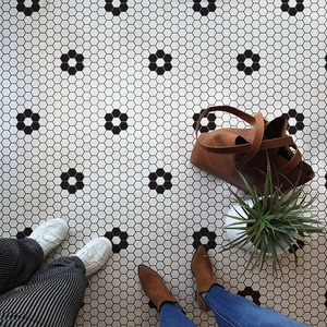 Mosaïque hexagonale 260x300mm, carreaux de sol pour cuisine et salle de bain, carreaux muraux pour <span class=keywords><strong>toilettes</strong></span>, mosaïque, carreaux de sol, design de revêtement de sol - Product Image 5