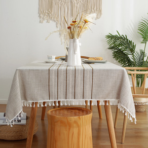 <span class=keywords><strong>Mantel</strong></span> moderno simple simétrico a rayas <span class=keywords><strong>mantel</strong></span> <span class=keywords><strong>de</strong></span> algodón y <span class=keywords><strong>lino</strong></span> <span class=keywords><strong>mantel</strong></span> <span class=keywords><strong>rectangular</strong></span> <span class=keywords><strong>de</strong></span> color sólido - Product Image 1
