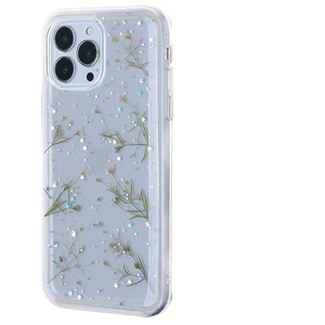 เคสโทรศัพท์กันกระแทกหรูหราลายดอกไม้สวยงาม วัสดุ TPU+PC สำหรับผู้หญิง ใช้ได้กับรุ่น 17 16 15 14 13 ซีรีส์ และ Samsung S24 - Product Image 4