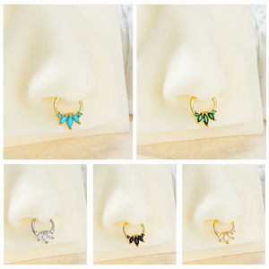 Toposh 925 Argent Hight Segment Anneaux Ouvert <span class=keywords><strong>Petit</strong></span> Septum Piercing Nez Boucles D'oreilles <span class=keywords><strong>Helix</strong></span> Body Piercing <span class=keywords><strong>anneau</strong></span> de nez - Product Image 5