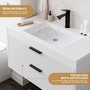 Mars Villa USA Europa, Mueble de Baño Pequeño con Dos Cajones, Tamaño Personalizado para Apartamento, Entrega <span class=keywords><strong>en</strong></span> 15 a 35 Días, Gran Venta - Product Image 5