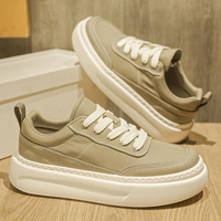 Baskets décontractées pour hommes, antidérapantes, respirantes, avec doublure en coton, style rétro classique, rehaussantes, à lacets, tendance mode