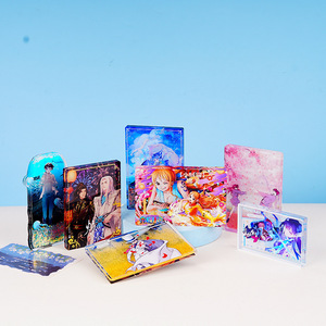 Cartes de sablage acrylique Yang Cheng, ornements de bureau épaissis sur le thème des dessins animés et de l'anime, cadeau - Product Image 1