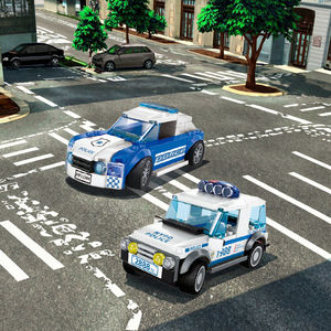 Bloc voiture Citycar voiture de Police petites pièces MOC briques construire bloc voiture enfants éducatif assembler bloc de construction jouet brique ensemble - Product Image 4
