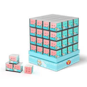 Yongjun <b>Magic</b> Cube 3x3 Acrylic Storage Box <b>Set</b> For Children Educational Toy - Product Image 1