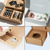 Boîte d'expédition postale en carton ondulé rose personnalisée pour produits cosmétiques, avec logo, pour l'emballage de produits de beauté