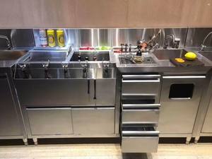 Diseños personalizados de barra de agua y Mostrador de té de burbujas, estación de barra de café móvil portátil con iluminación LED para uso comercial - Product Image 3