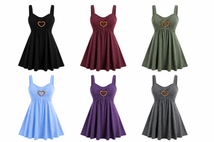 Vestidos Básicos de Verano con Cuello Redondo para Mujer, Modelo Chino 2026.4, Colores y Tallas Surtidas al Azar, Venta al Por Mayor, Entrega Consolidada - Product Image 3