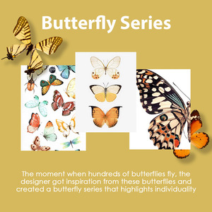 Collier minimaliste en acier inoxydable <span class=keywords><strong>316L</strong></span> 18mm x 12mm avec pendentif ovale papillon - Product Image 6