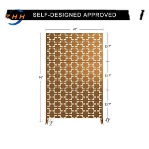 Panneaux d'écran décoratifs <span class=keywords><strong>de</strong></span> <span class=keywords><strong>séparation</strong></span> <span class=keywords><strong>de</strong></span> pièces en acier Corten pour le jardin avec écran découpé au laser bon marché - Product Image 3