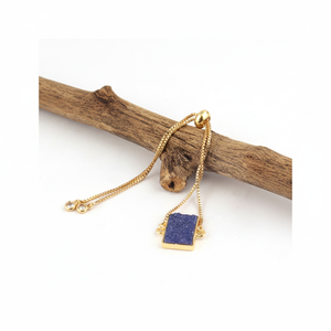 คอลเลกชันขายส่งสร้อยข้อมือล็อคแบบสไลด์น้ำตาลดรูซี่และซีแซดสร้อยข้อมือชุบทองแบบปรับได้สร้อยข้อมือโซ่ - Product Image 1