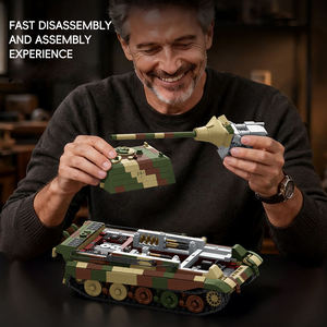 Kit de construction militaire à l'échelle 1:35 du chasseur de chars <span class=keywords><strong>allemand</strong></span> Sd Kfz 186 Jagdtiger 201 de la Seconde Guerre mondiale, pour les amateurs adultes. - Product Image 5