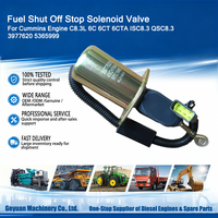 Vanne solénoïde d'arrêt de carburant 3977620 5365999 pour moteur Cummins C8.3L 6C 6CT 6CTA ISC8.3 QSC8.3